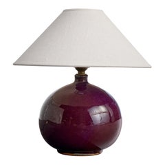 French Designer, Table Lamp, Ceramic, France, 1950s