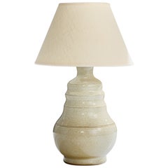 Französischer Designer, Tischlampe, Keramik, Frankreich, 1950er Jahre