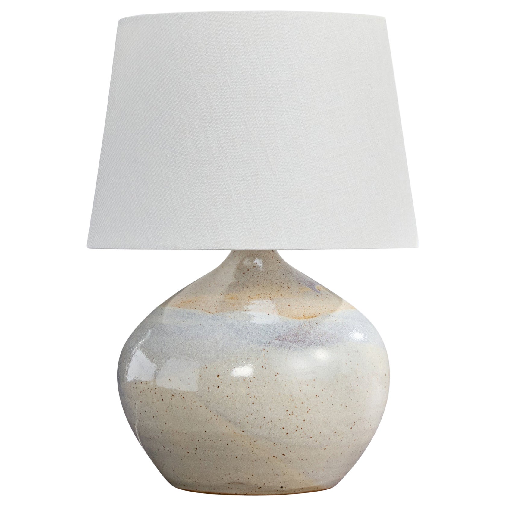 Lampada da tavolo di design francese, ceramica, Francia, anni '1950