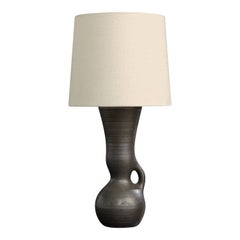 French Designer, Table Lamp, Ceramic, France, 1950s