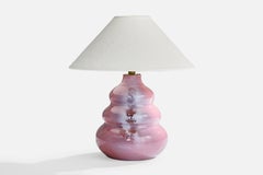 Französischer Designer, Tischlampe, Keramik, Frankreich, 1950er Jahre