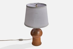 French Designer, Table Lamp, Ceramic, France, 1970s