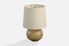 French Designer, Table Lamp, Ceramic, France, 1970s