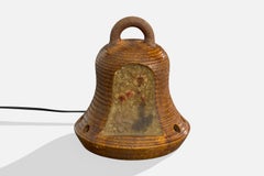 French Designer, Table Lamp, Ceramic, Resin, France, 1960s