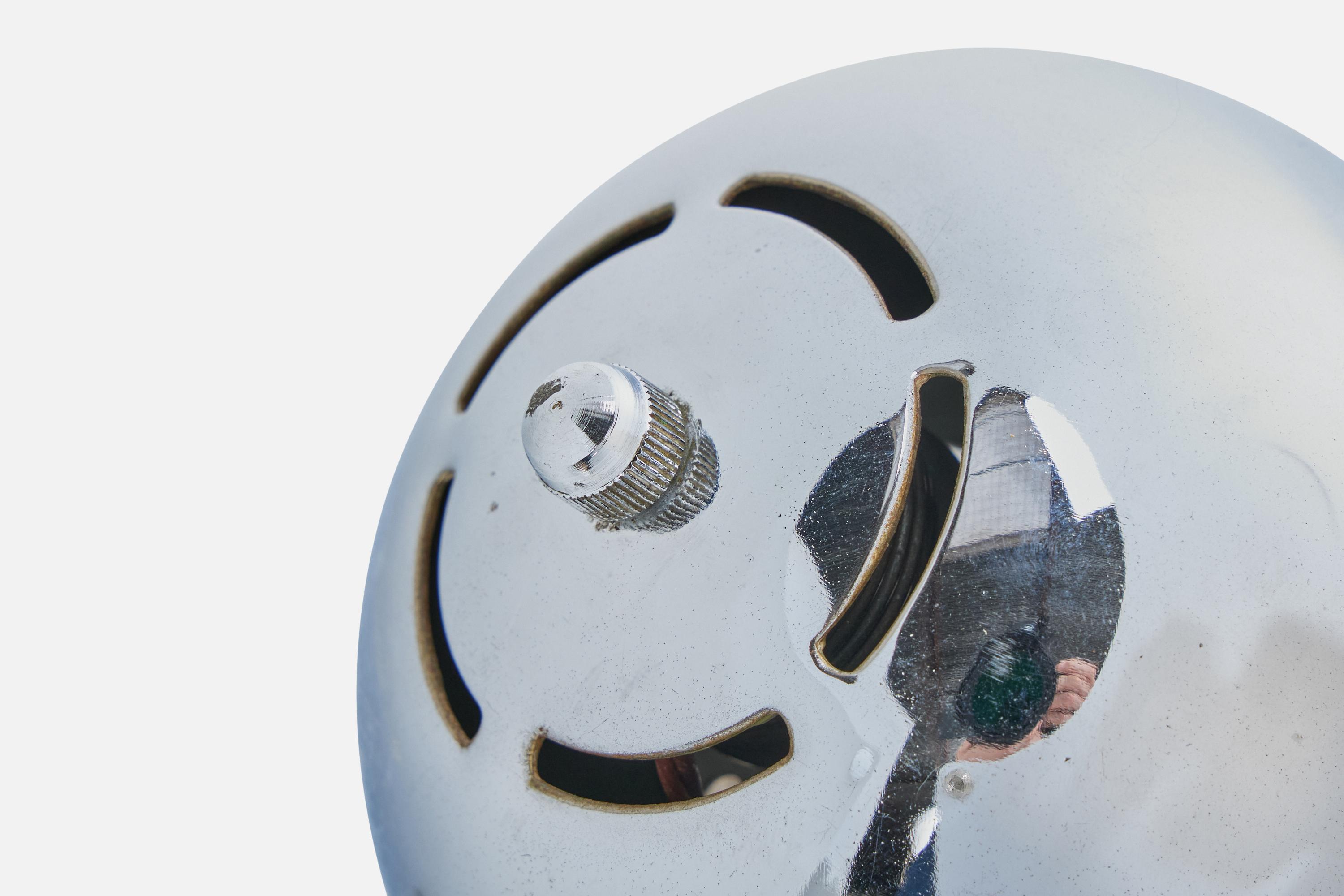 Diseñador francés, Lámpara de mesa, Cromo, Francia, Años 60 mediados del siglo XX en venta