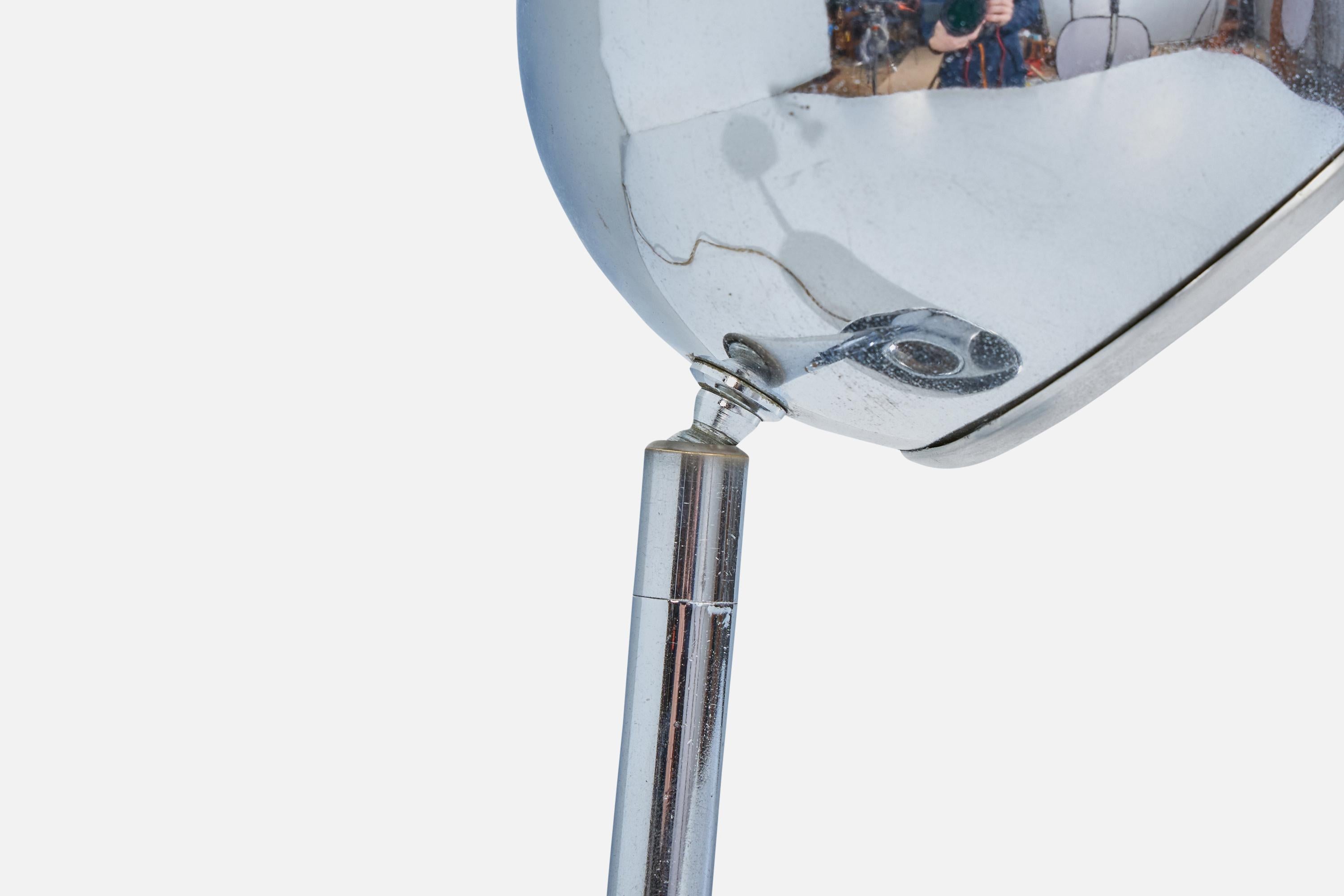 Diseñador francés, Lámpara de mesa, Cromo, Francia, Años 60 en venta 1