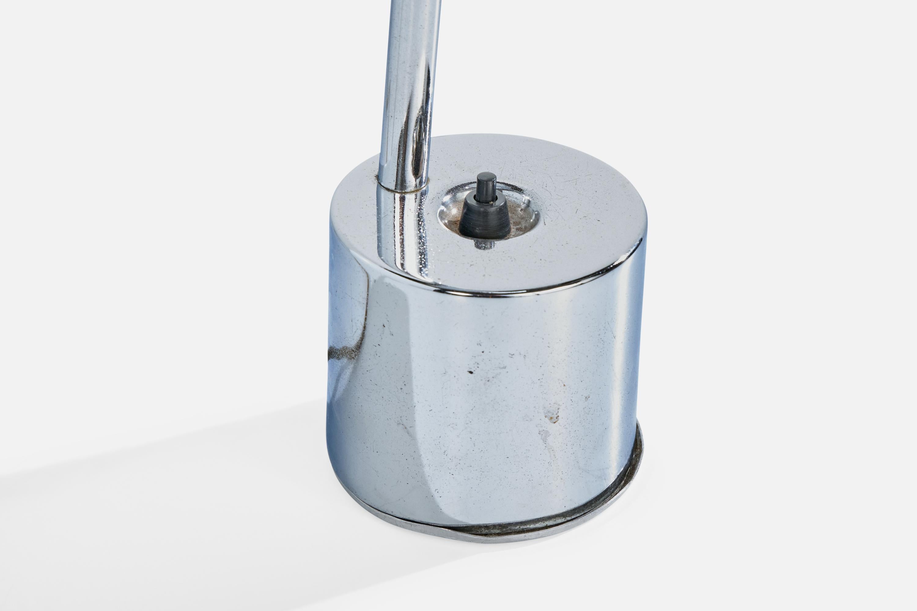 Diseñador francés, Lámpara de mesa, Cromo, Francia, Años 60 en venta 2