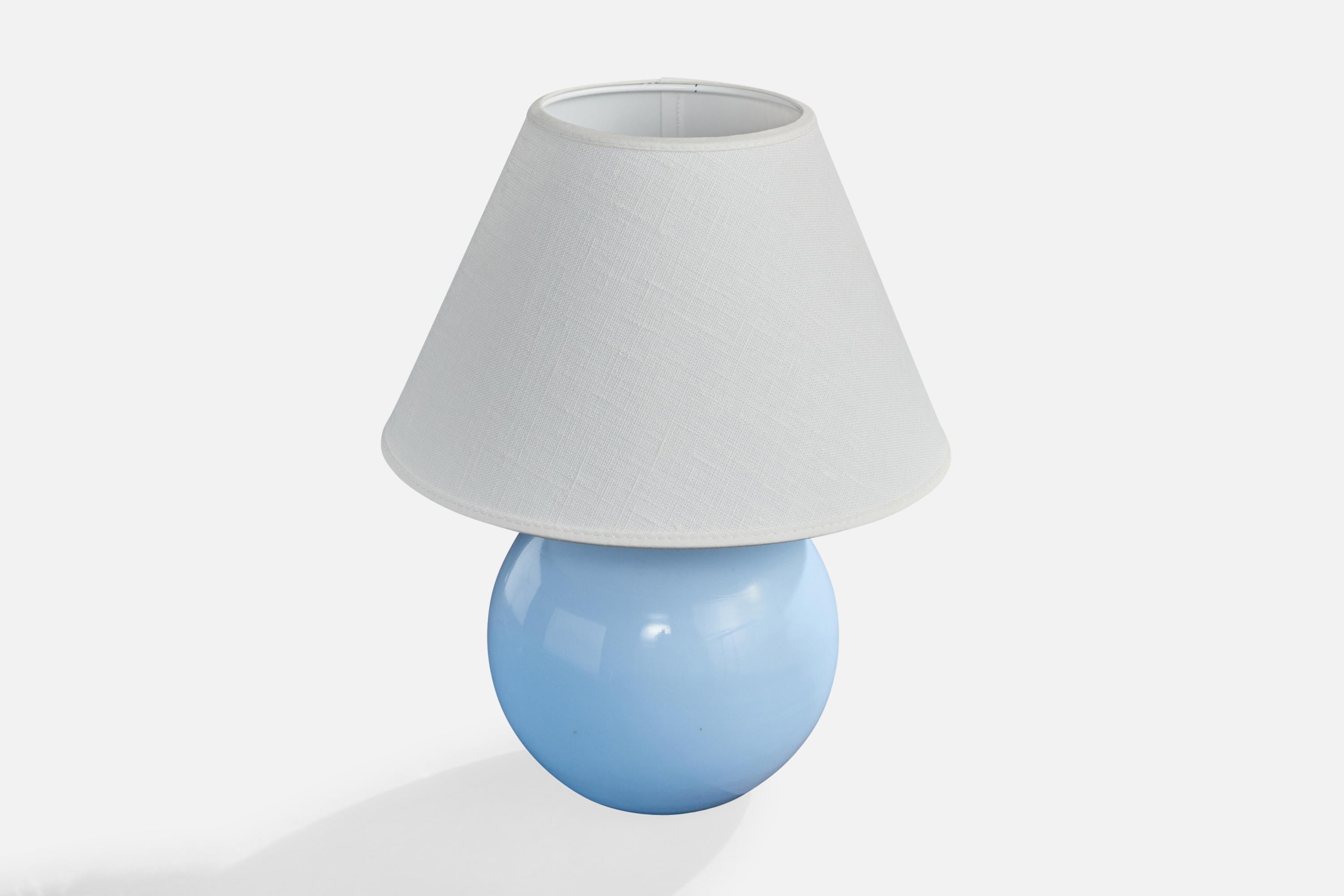 Diseñador francés, Lámpara de mesa, Cristal, Latón, Francia, años 1930 Moderno de mediados de siglo en venta