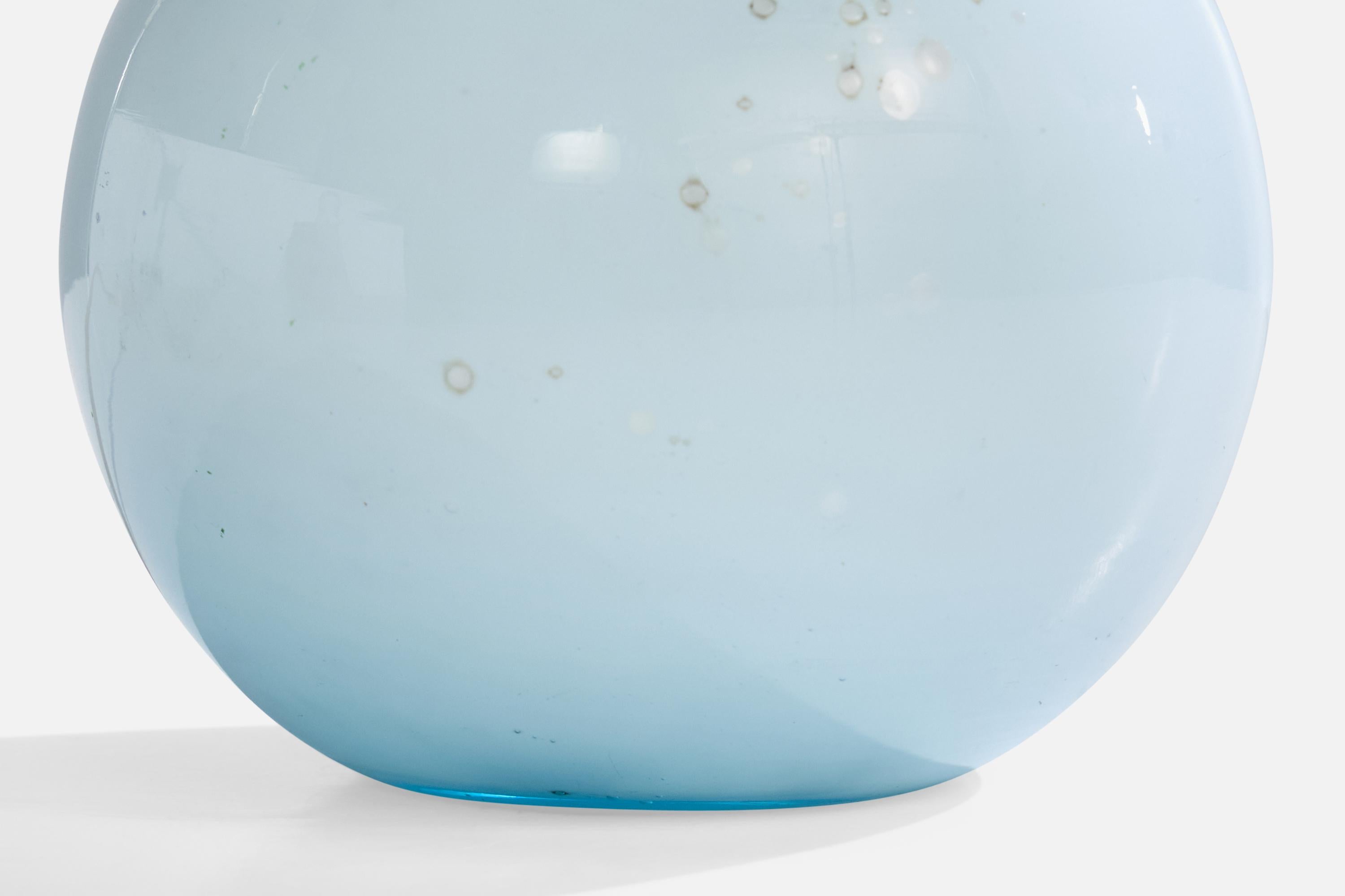 Milieu du XXe siècle Designer français, lampe de bureau, verre, laiton, France, années 1930 en vente