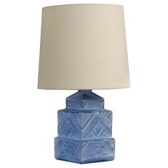 French Designer, Table Lamp, Glass, Brass, France, 1940s