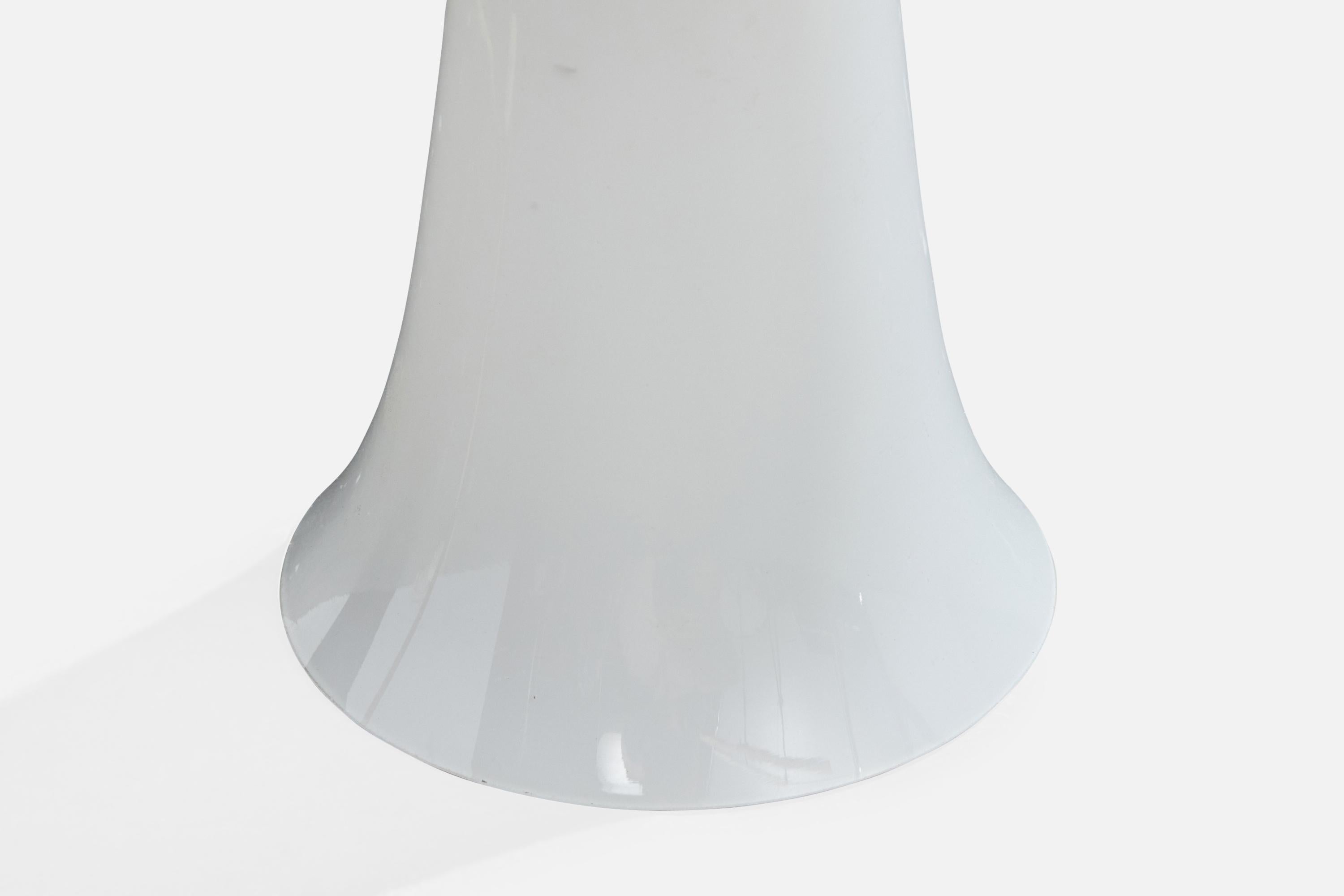 Diseñador francés, Lámpara de mesa, Cristal, Latón, Francia, años 1950 en venta 1