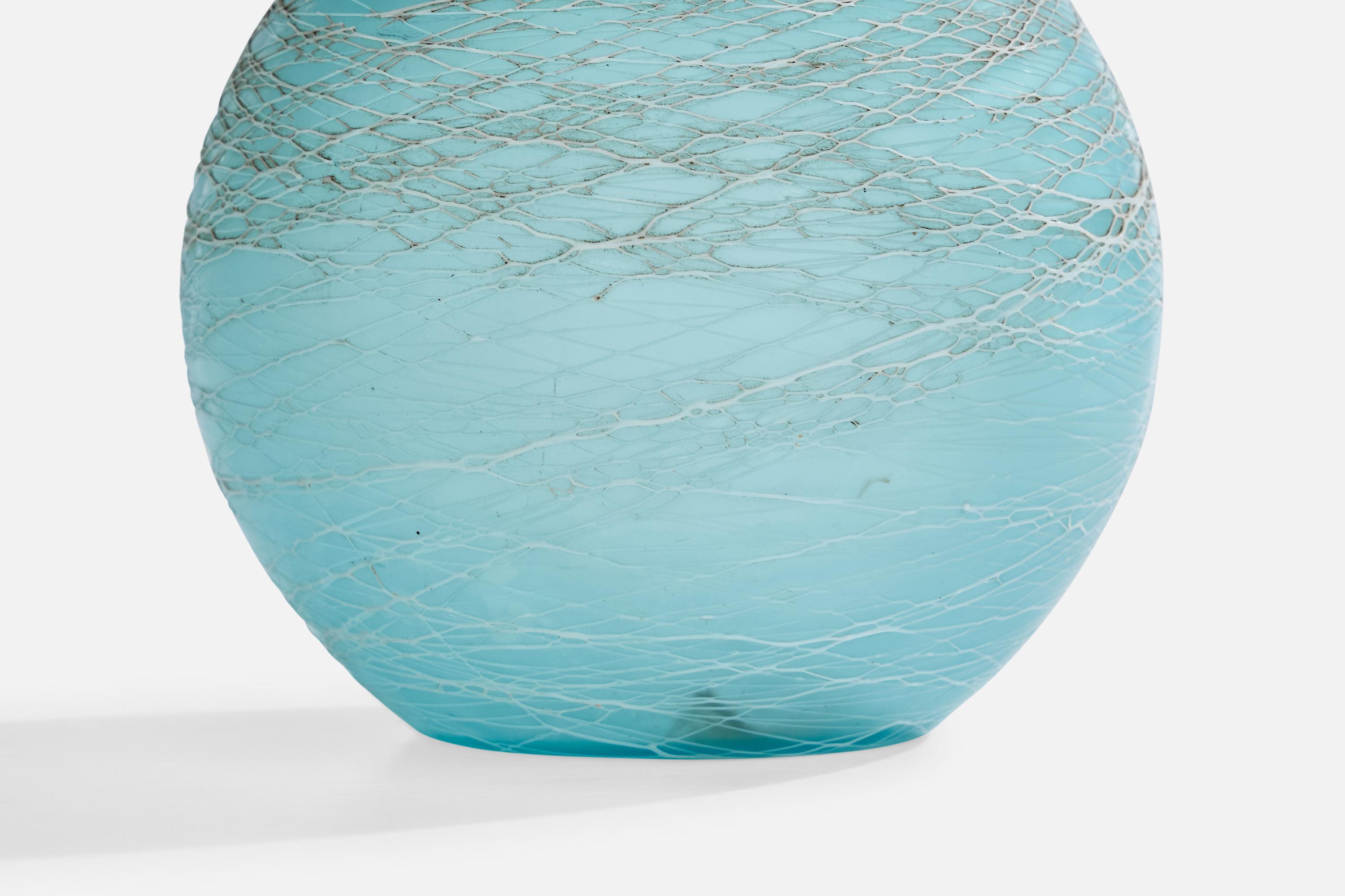 Mid-Century Modern Lampe de table de designer français, verre, laiton, fer, tissu, France, années 1940 en vente