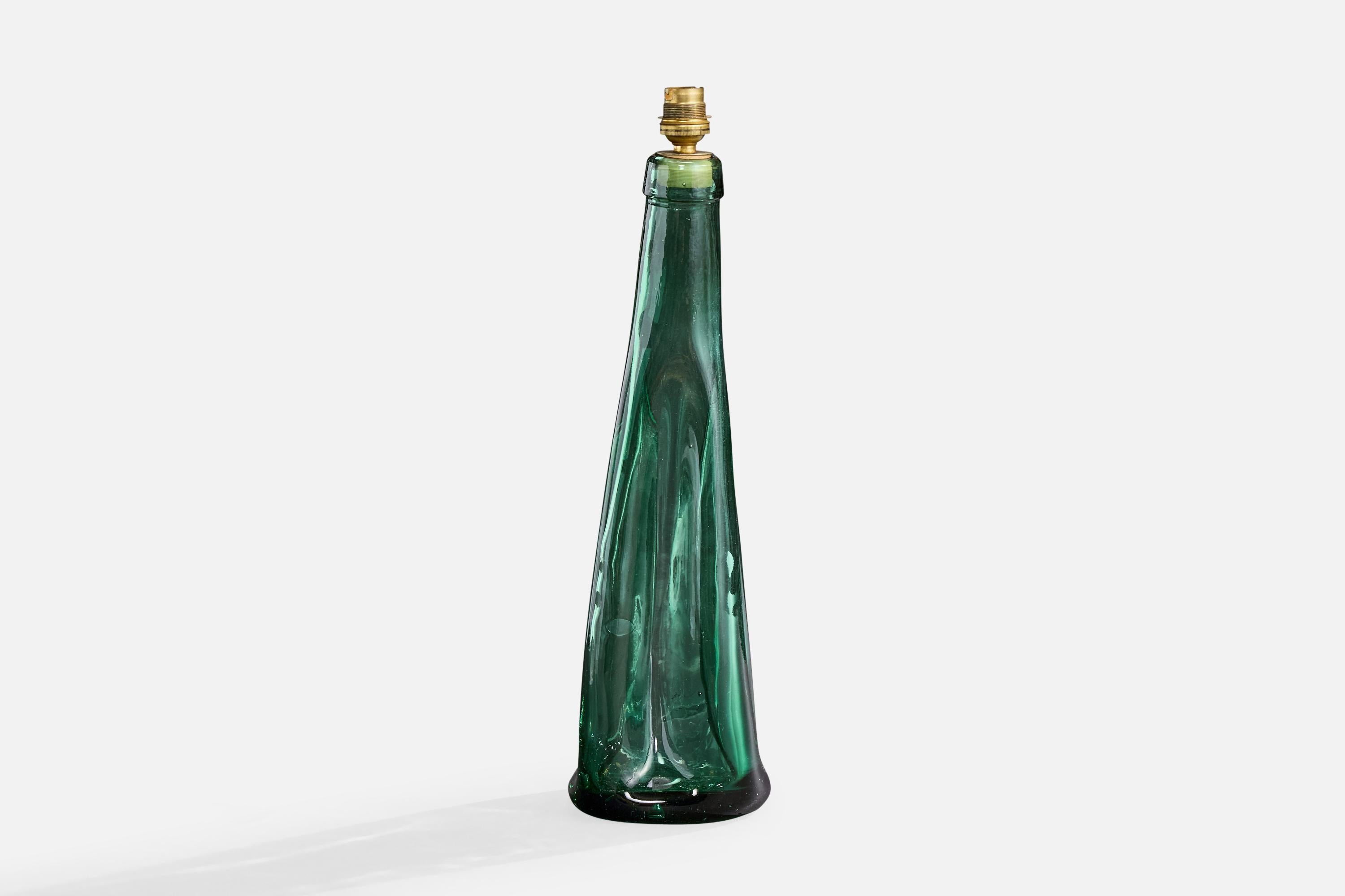 Francese Designer francese, lampada da tavolo, vetro, Francia, anni '1950 in vendita