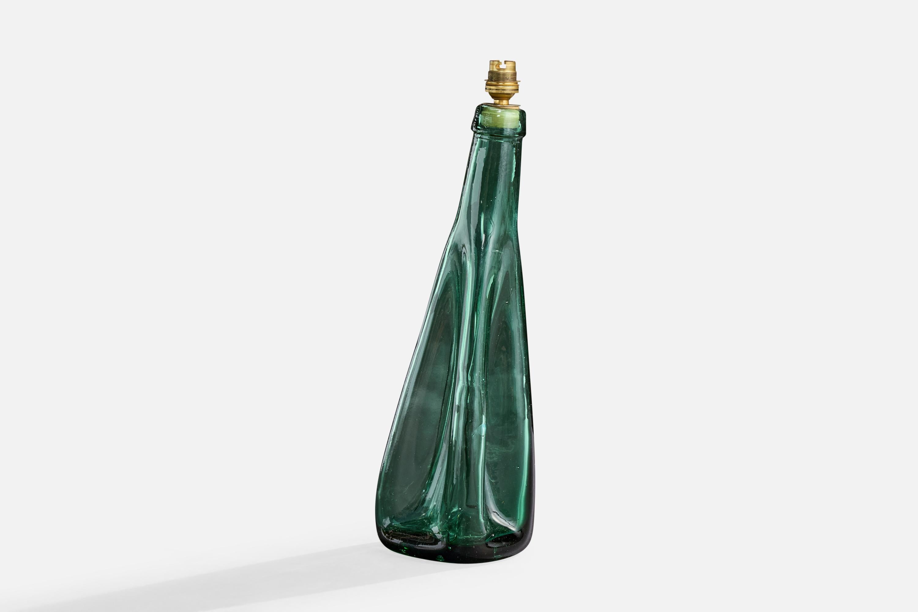 Designer francese, lampada da tavolo, vetro, Francia, anni '1950 In condizioni buone in vendita a High Point, NC