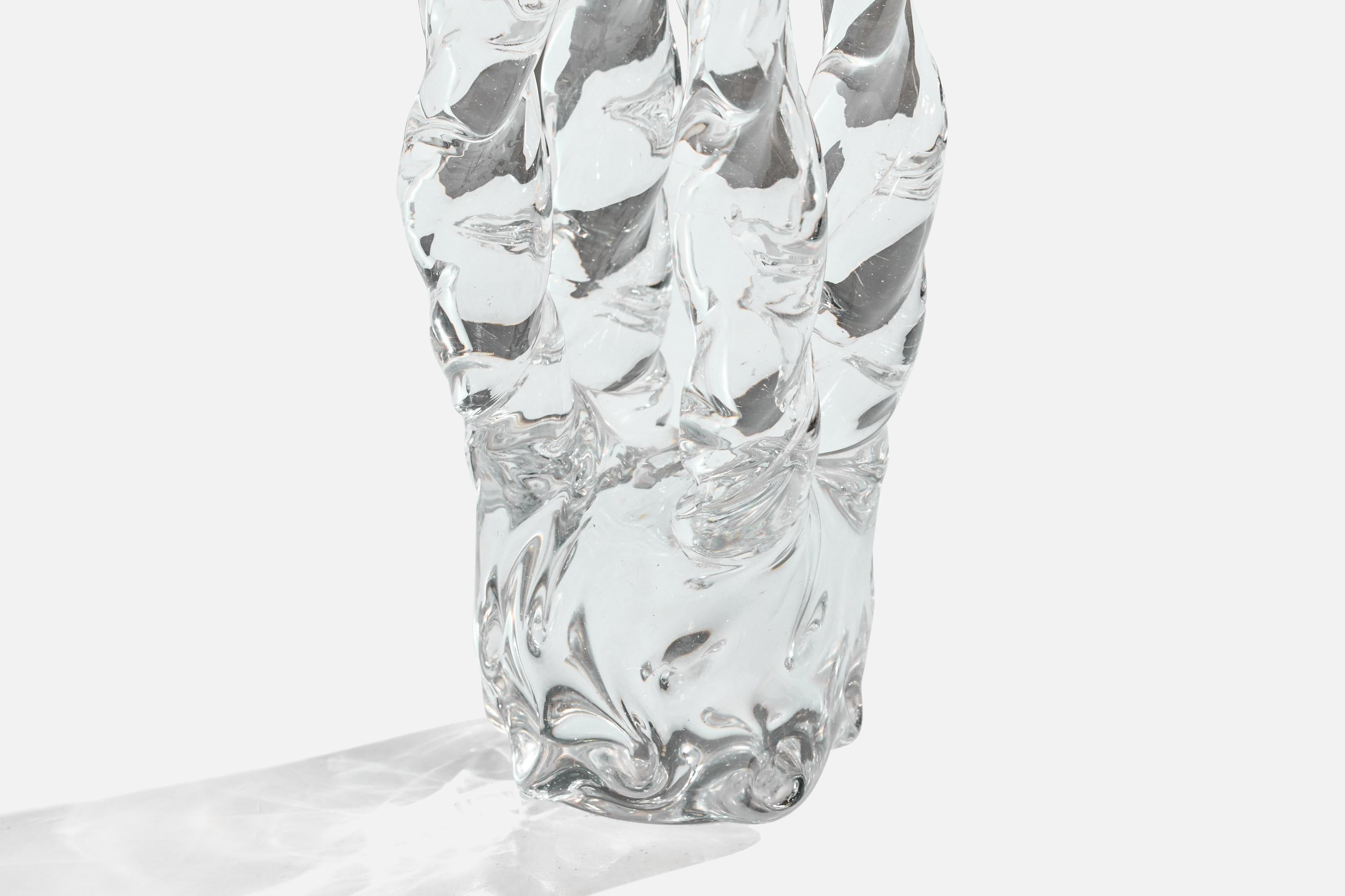 French Designer, Table Lamp, Glass, France, 1950s im Angebot 1