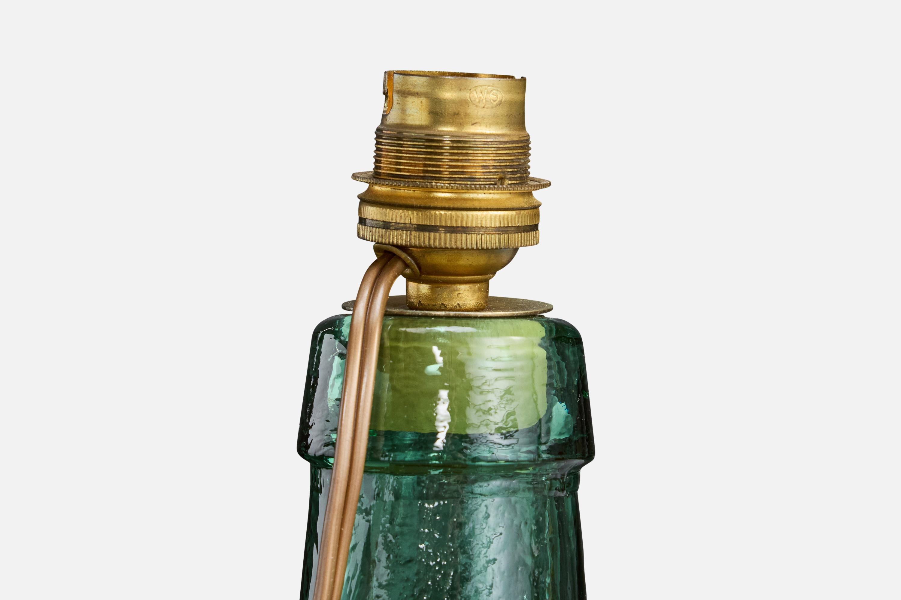 Designer francese, lampada da tavolo, vetro, Francia, anni '1950 in vendita 1