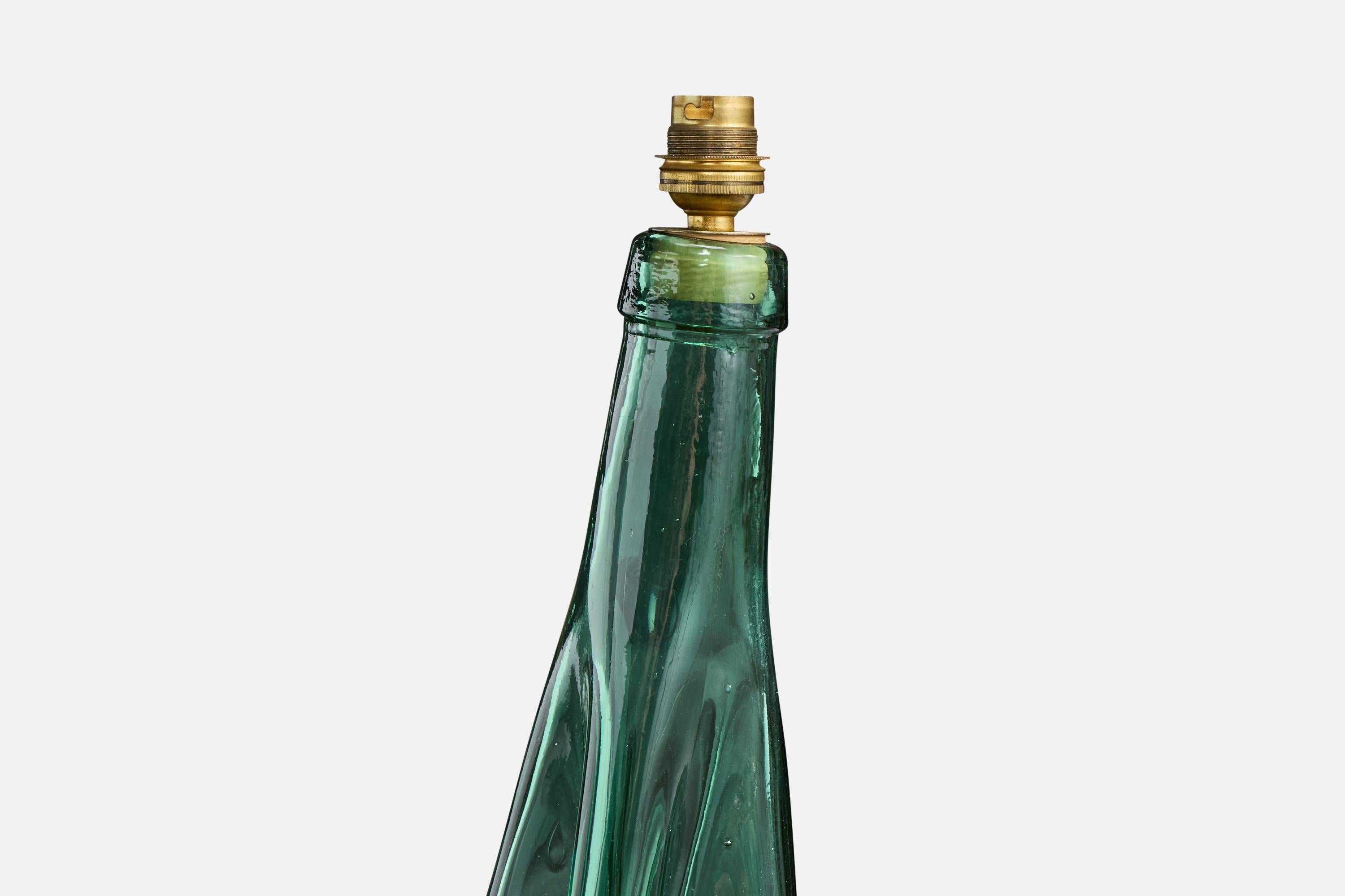 Designer francese, lampada da tavolo, vetro, Francia, anni '1950 in vendita 2