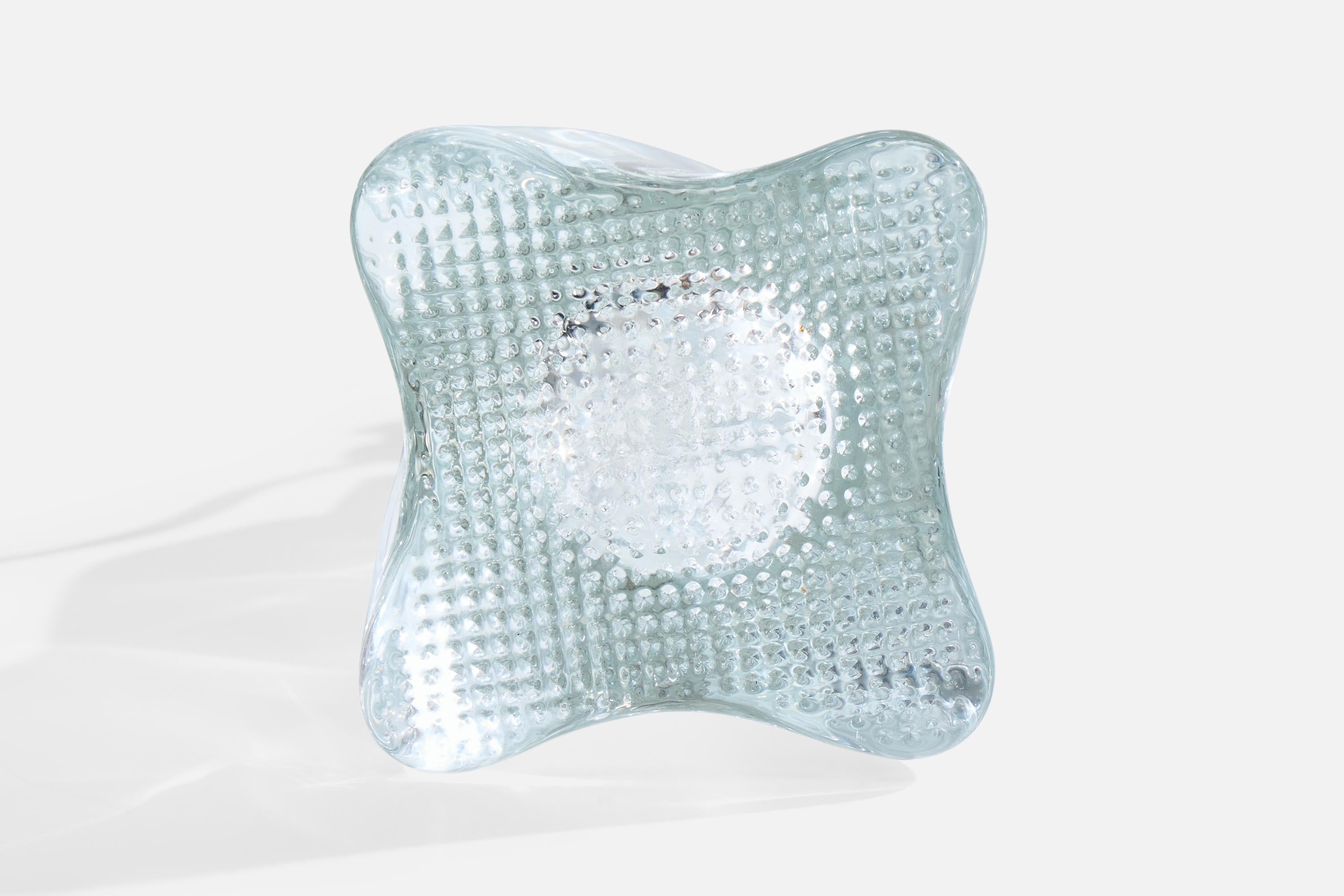 Diseñador francés, Lámpara de mesa, Cristal, Metal, Tela, Francia, Años 40 en venta 2