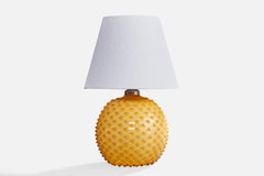 Diseñador francés, Lámpara de mesa, Cristal, Metal, Francia, Años 1940