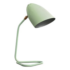 French Designer, Table Lamp, Metal, Brass, France, 1950s