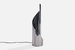 French Designer, Table Lamp, Metal, France, 1970s