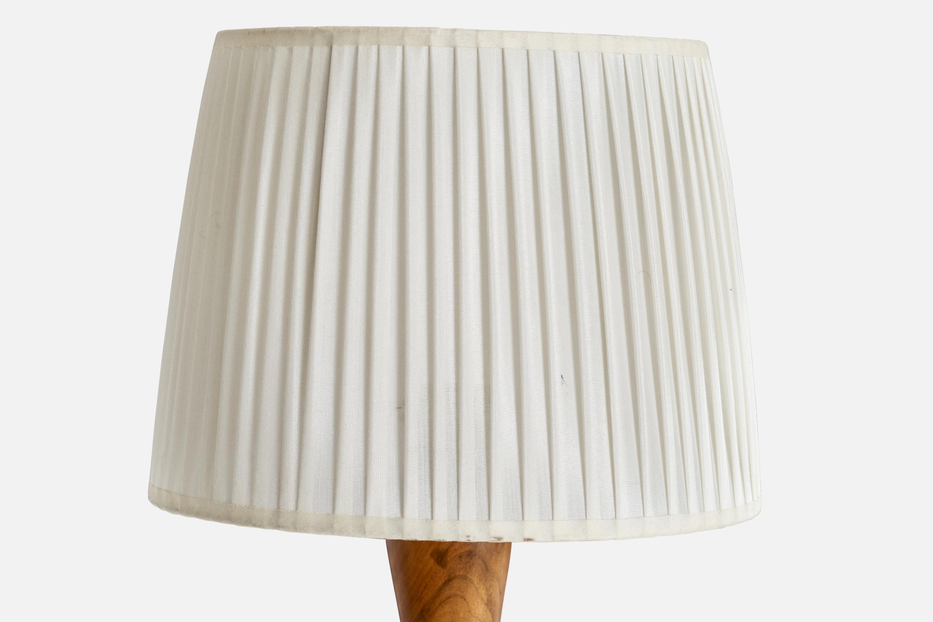 Französischer Designer, Tischlampe, Kiefer, Frankreich, 1960er (Kiefernholz) im Angebot