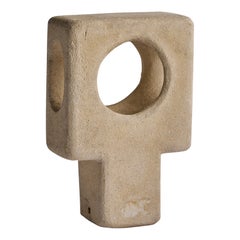 French Designer, Table Lamp, Sandstone, France, 1970s