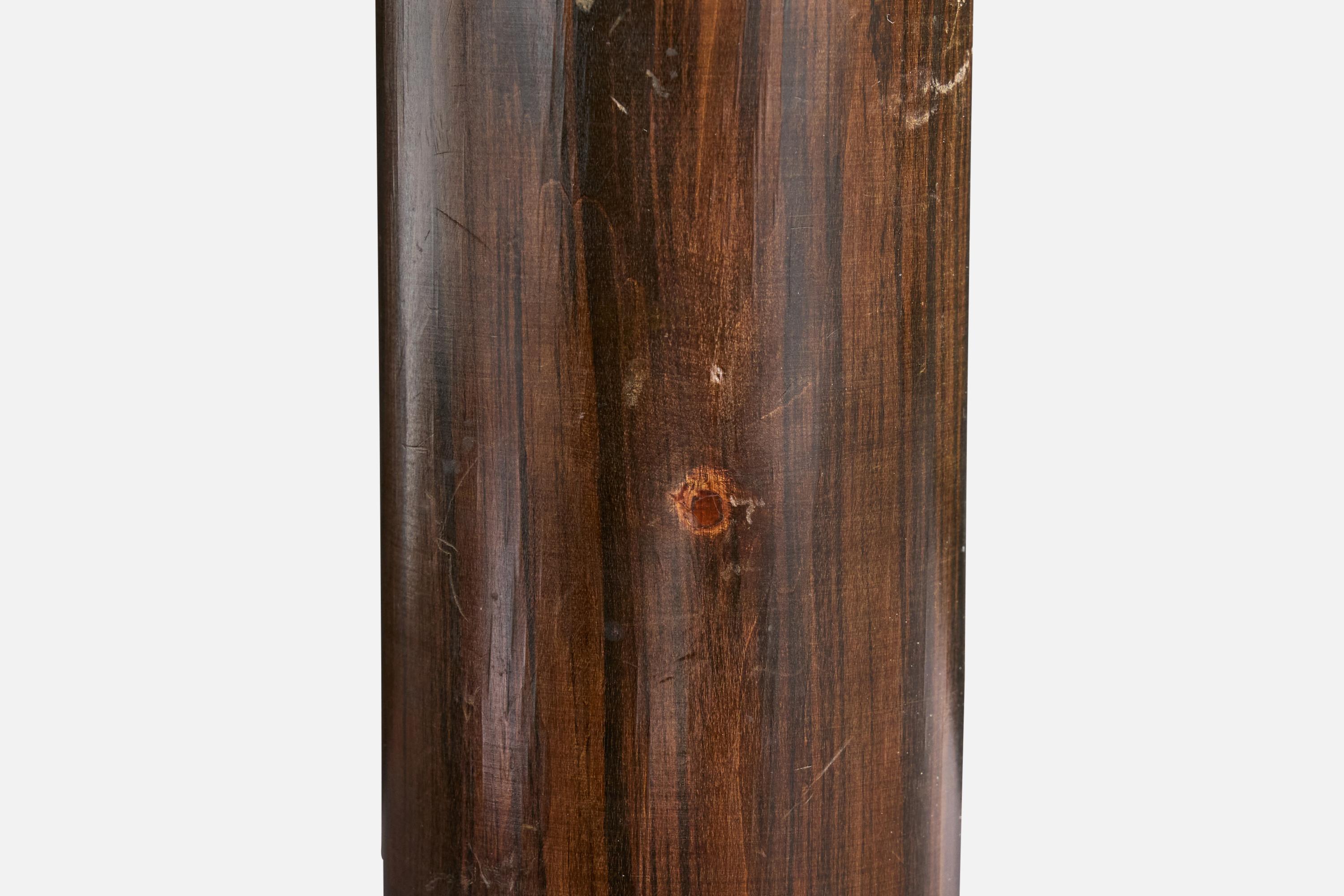 Cuivre Designer français, lampe de table, Wood, cuivre, France, années 1930 en vente