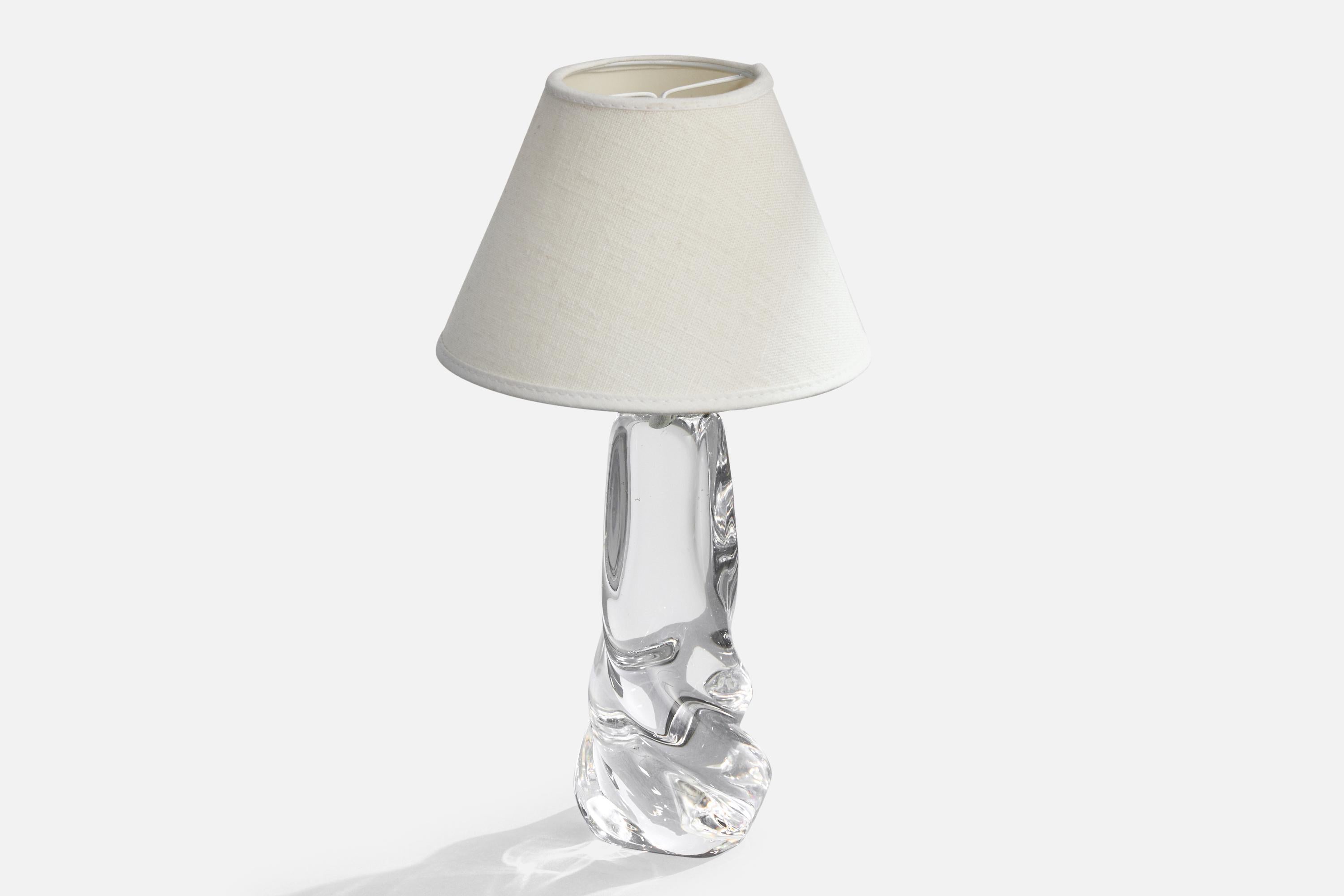 Diseñador francés, Lámparas de mesa, Cristal, Latón, Francia, Años 40 en Bueno Estado en High Point, NC