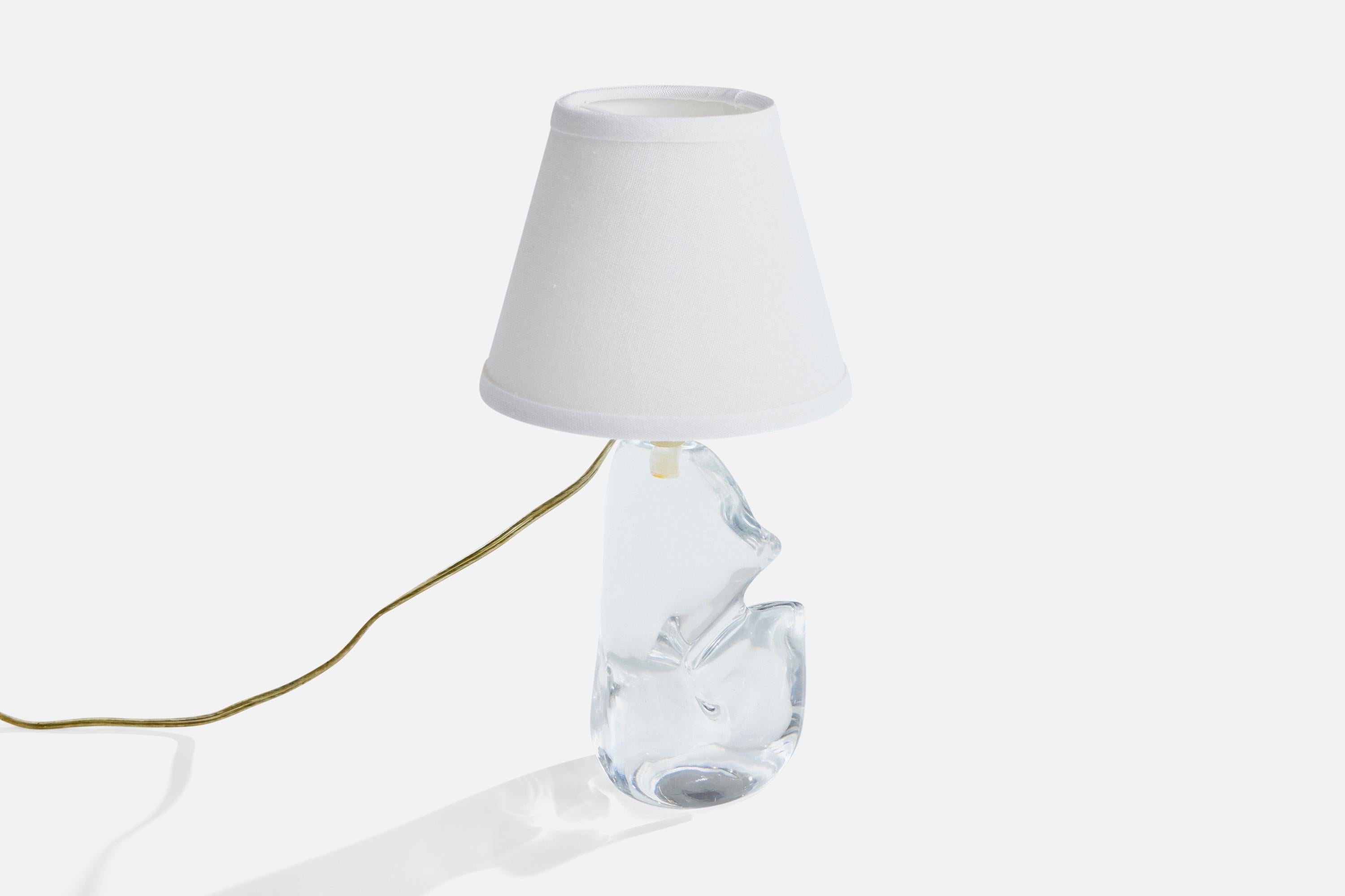 Metallo Designer francese, Lampade da tavolo, vetro, metallo, Francia, anni '50 in vendita