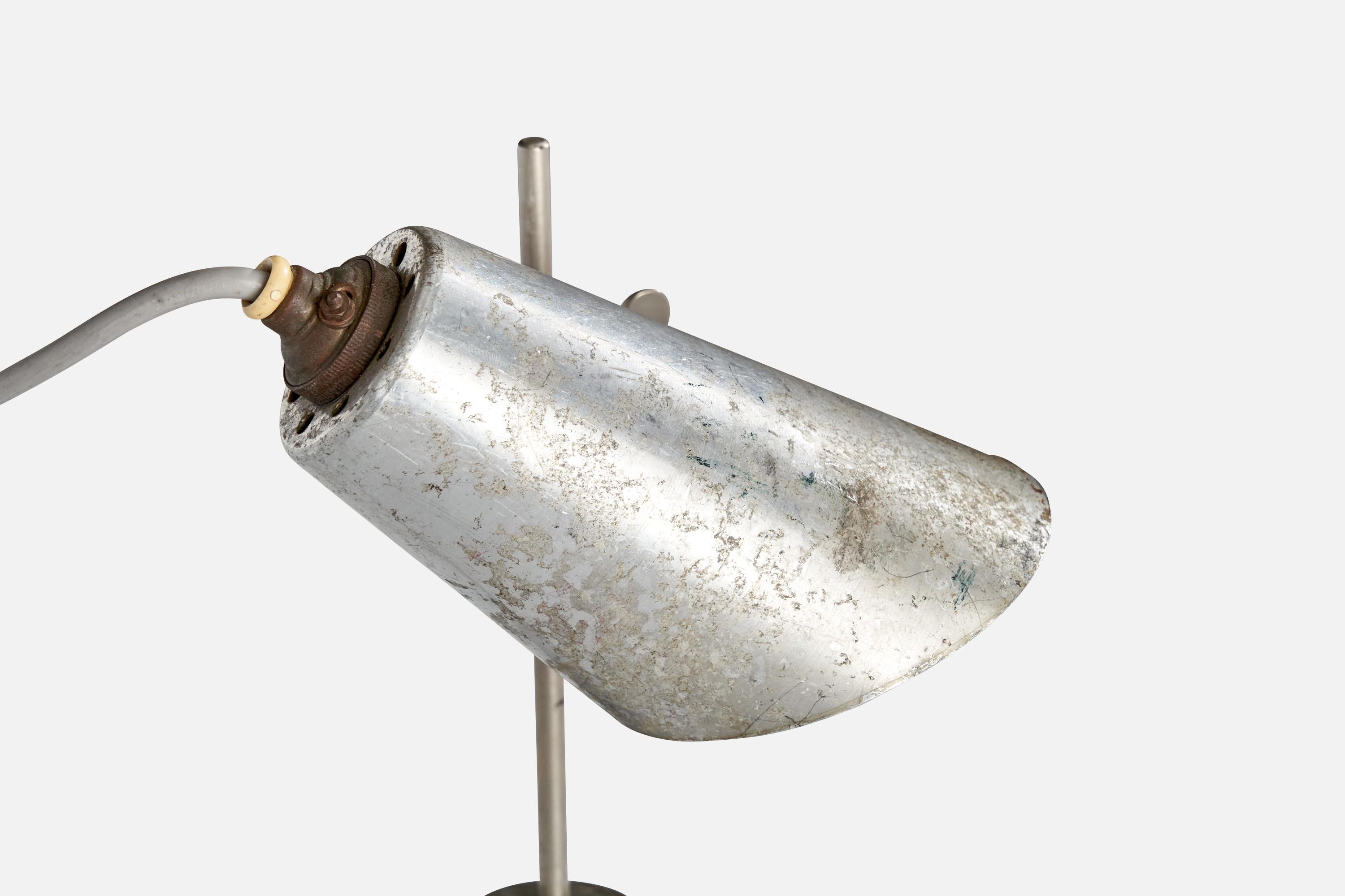 French Designer, Table Lamps, Metal, France, 1930s For Sale 6