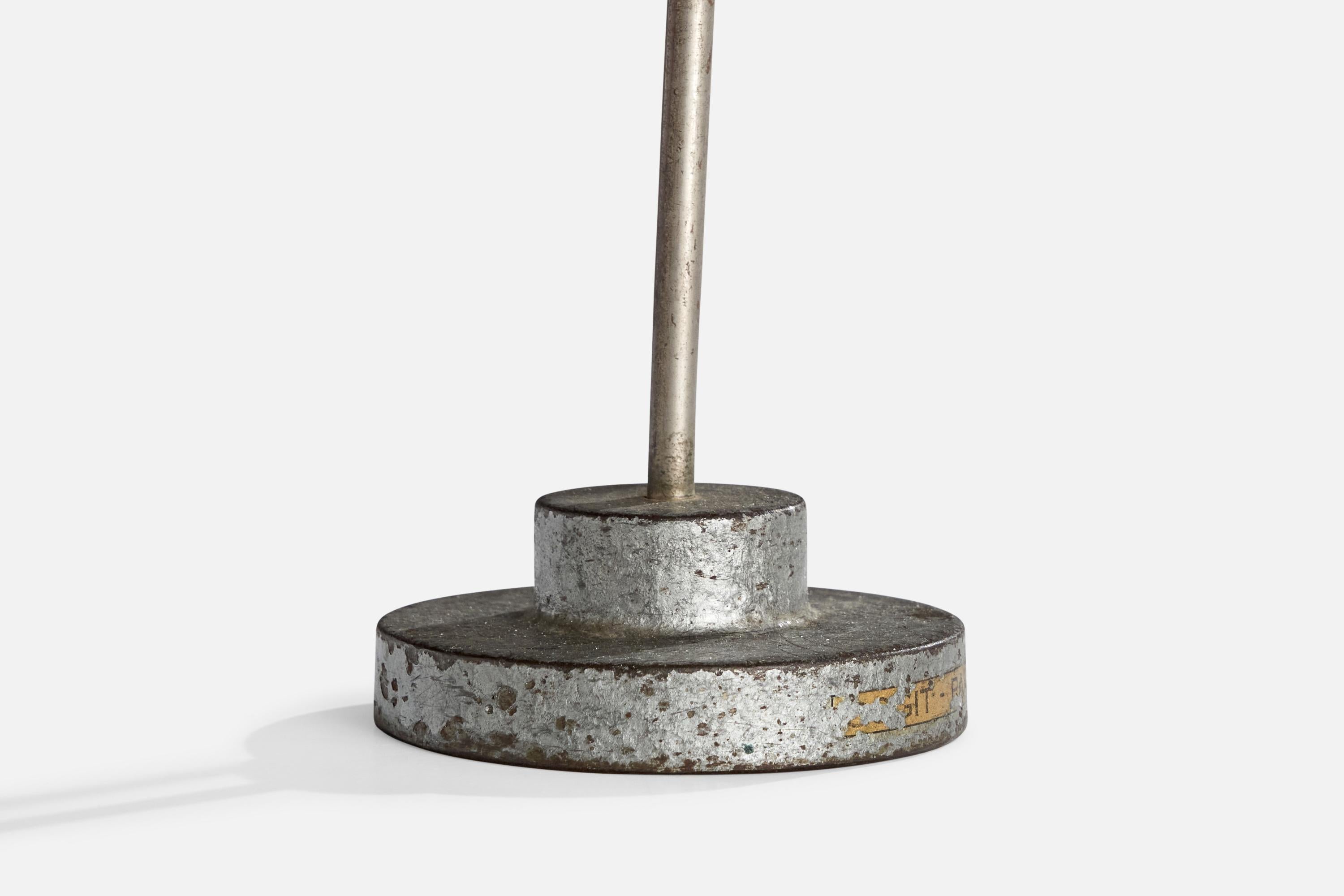 French Designer, Table Lamps, Metal, France, 1930s For Sale 1