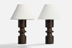 Designer francese, Lampade da tavolo, Wood, Francia, anni '50