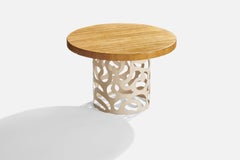 French Designer, Table, Metal, Wood, France, 1960s