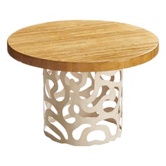 Diseñador francés, Mesa, Metal, Madera, Francia, Años 60