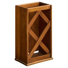 French Designer, Umbrella Stand, Wood, France, 1940s
