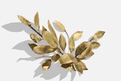 French Designer, Wall Light, Brass, France, 1950s