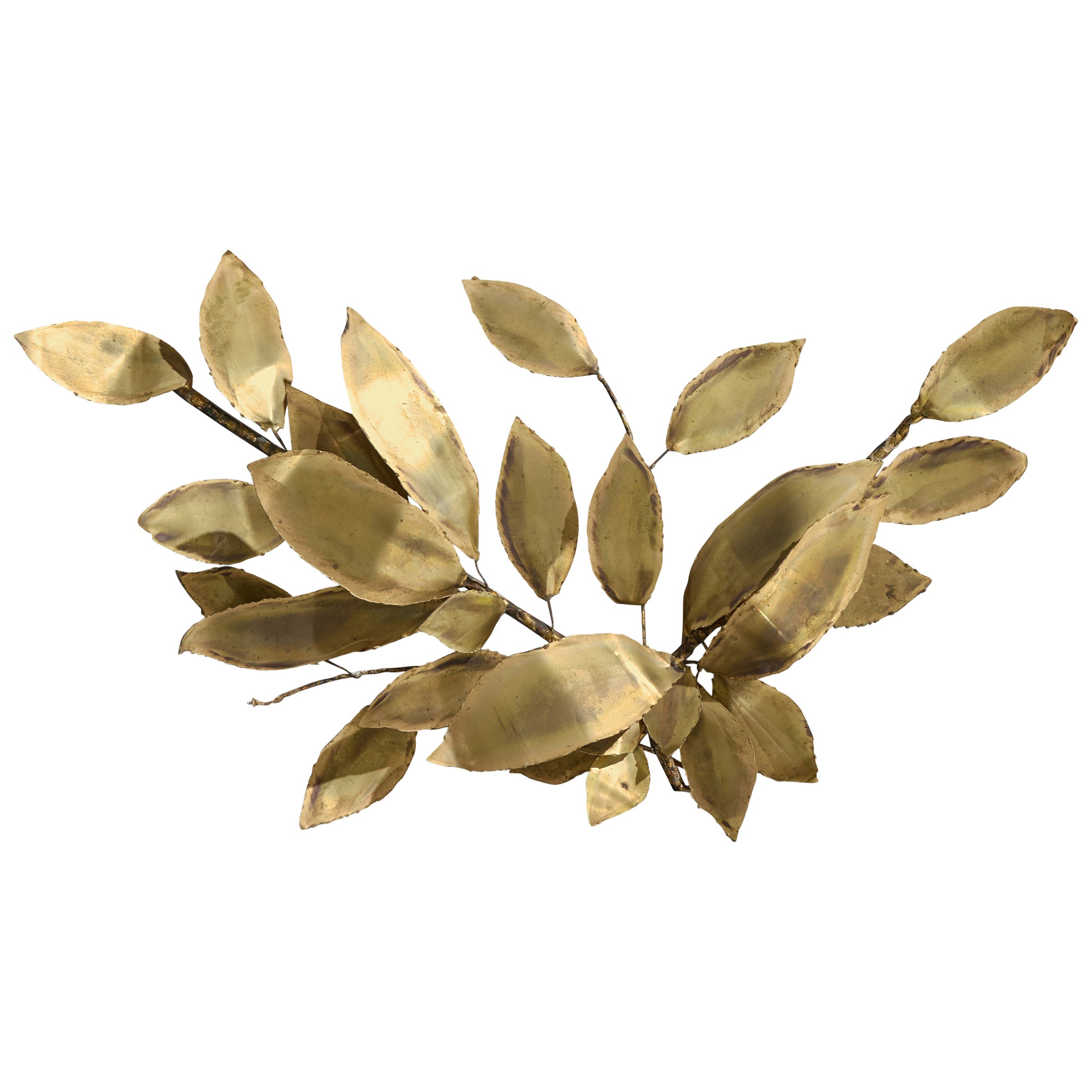French Designer, Wall Light, Brass, France, 1950s