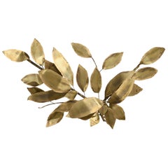 French Designer, Wall Light, Brass, France, 1950s