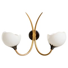 Design/One, Design-Light, laiton, métal, verre, France, années 1950