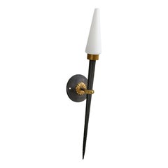 Design/One, Design-Light, laiton, métal, verre, France, années 1950