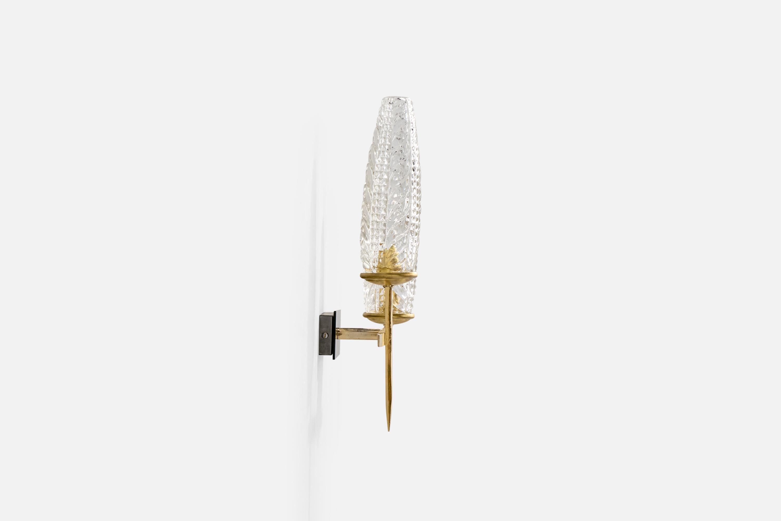 Français Design/One, Design-Light, laiton, métal, verre, France, années 1960 en vente