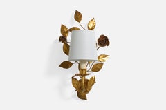 Designer francese, applique, metallo, tessuto, Francia, anni '1960