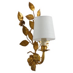 Designer francese, applique, metallo, tessuto, Francia, anni '1960