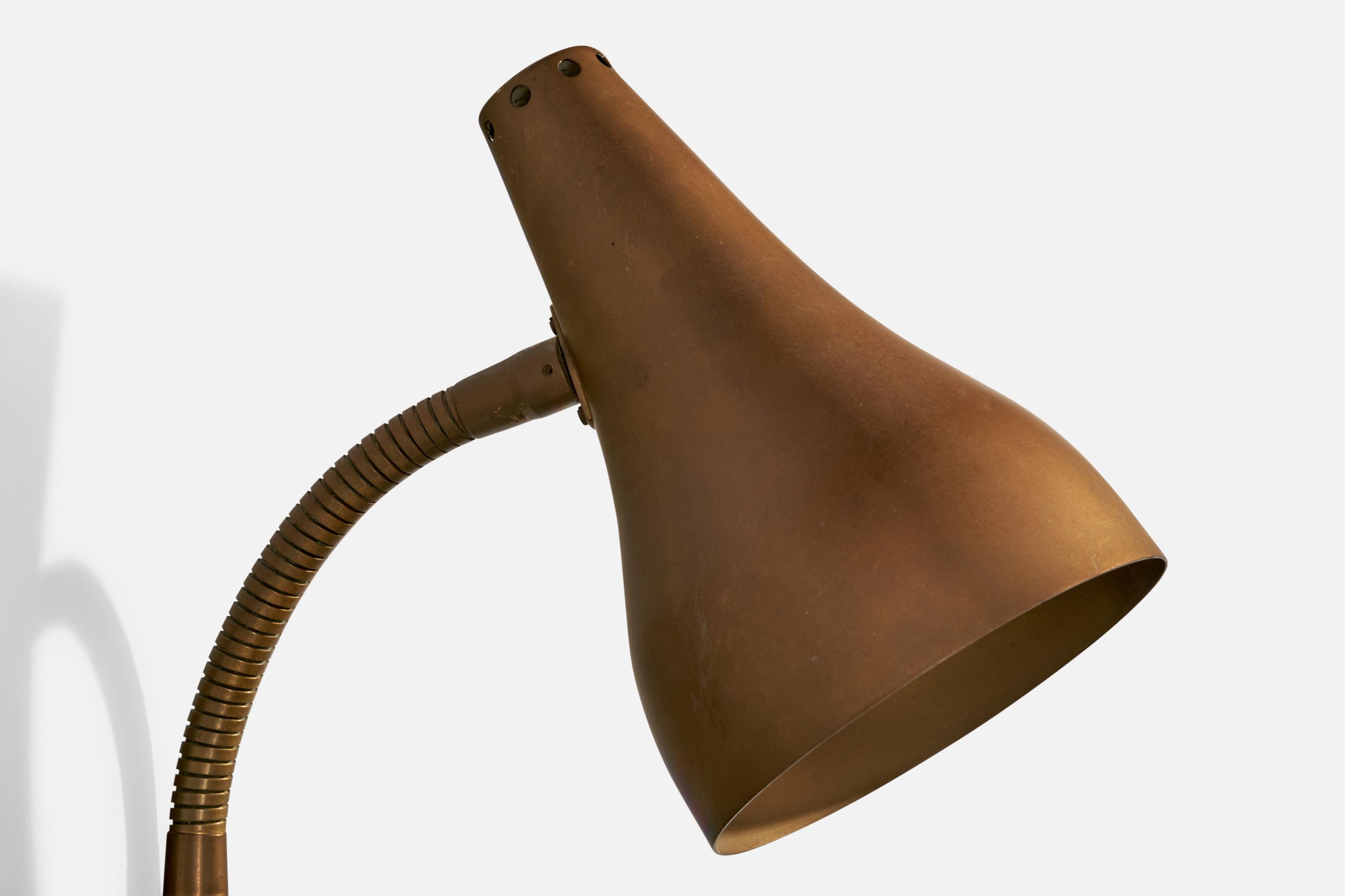 Designer francese, Lampade da parete, Ottone, Francia, anni '50 in vendita 1