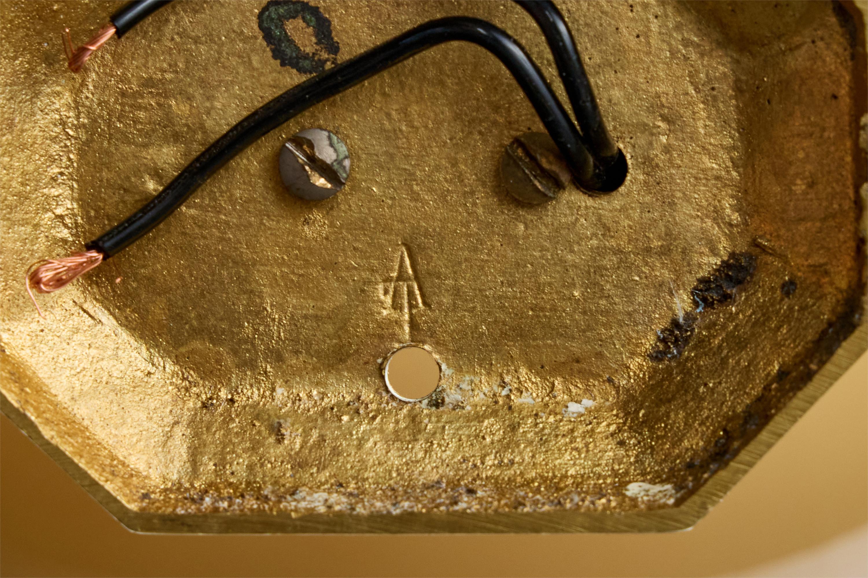 Design/One, appliques, laiton, verre, France, années 1950 en vente 3