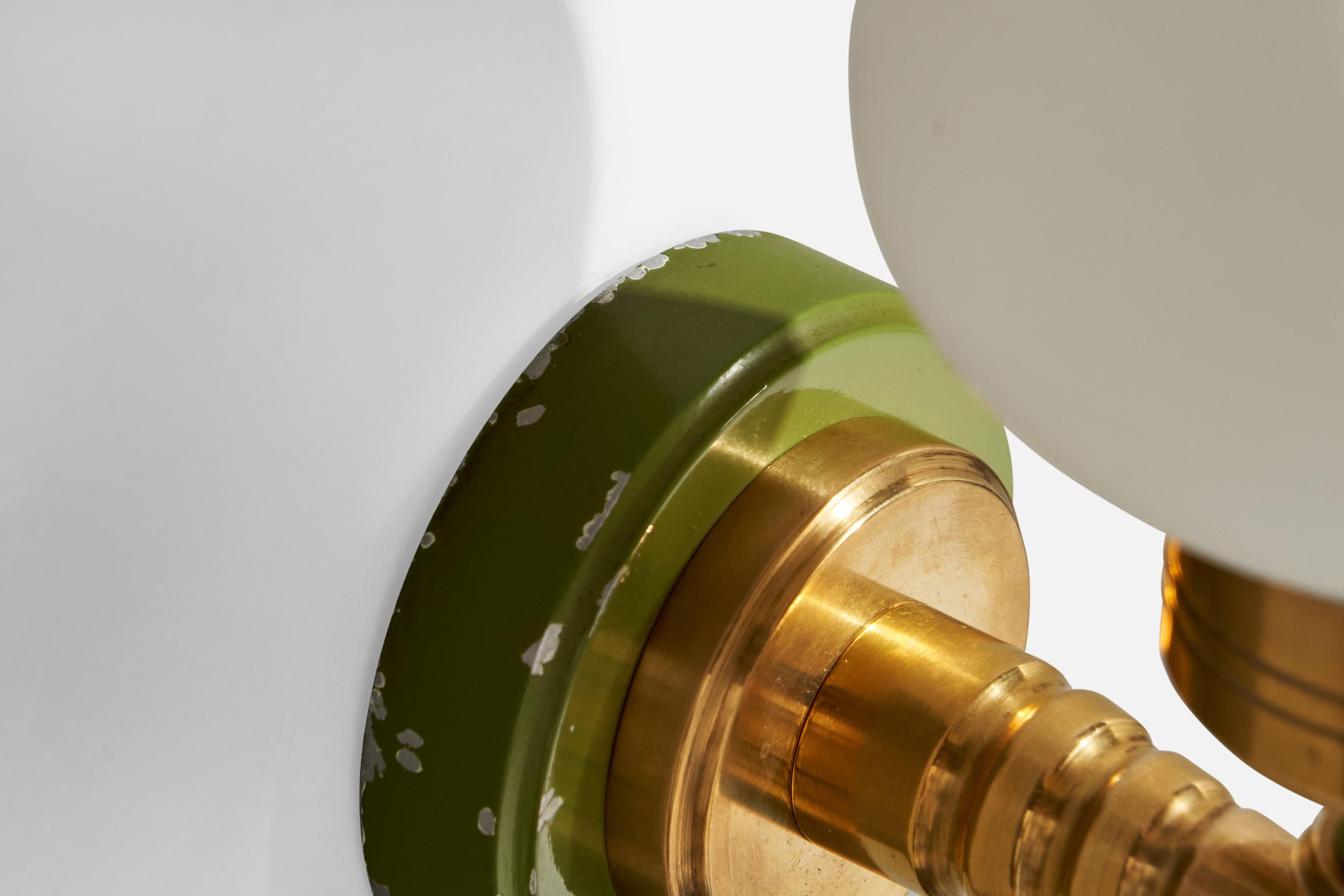 Design/One, Design-Light, laiton, métal, verre, France, années 1940 en vente 4