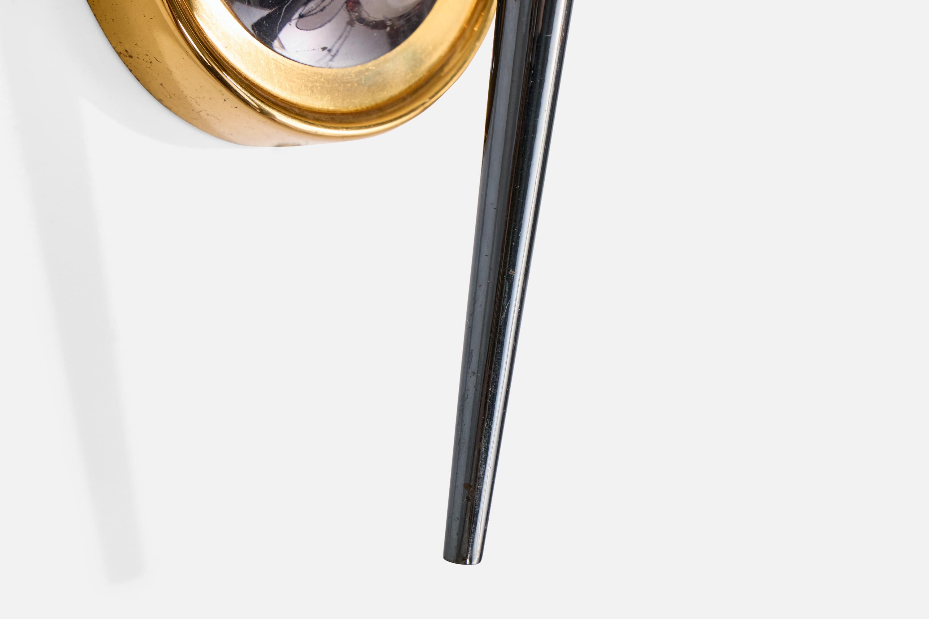 Métal Design/One, Design-Light, laiton, métal, verre, France, années 1950 en vente