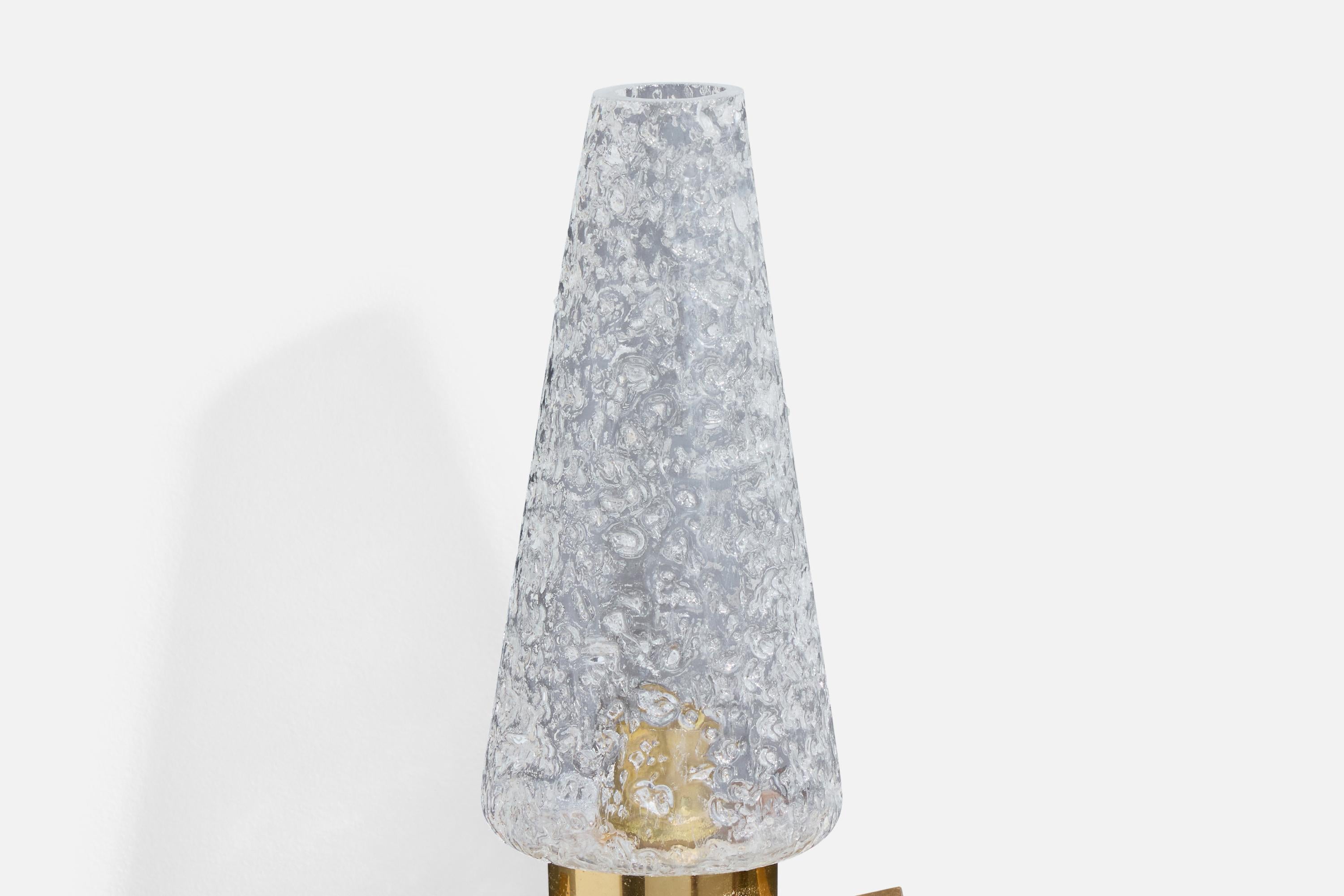 Diseñador francés, Apliques, Latón, Metal, Vidrio, Francia, Años 50 en venta 3