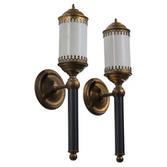 Design/One, Design-Light, laiton, métal, verre, France, années 1950
